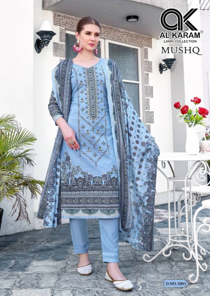 Mushq 5 By Al Karam Cotton Pakistani Dress Material Wholesale Price In Surat
